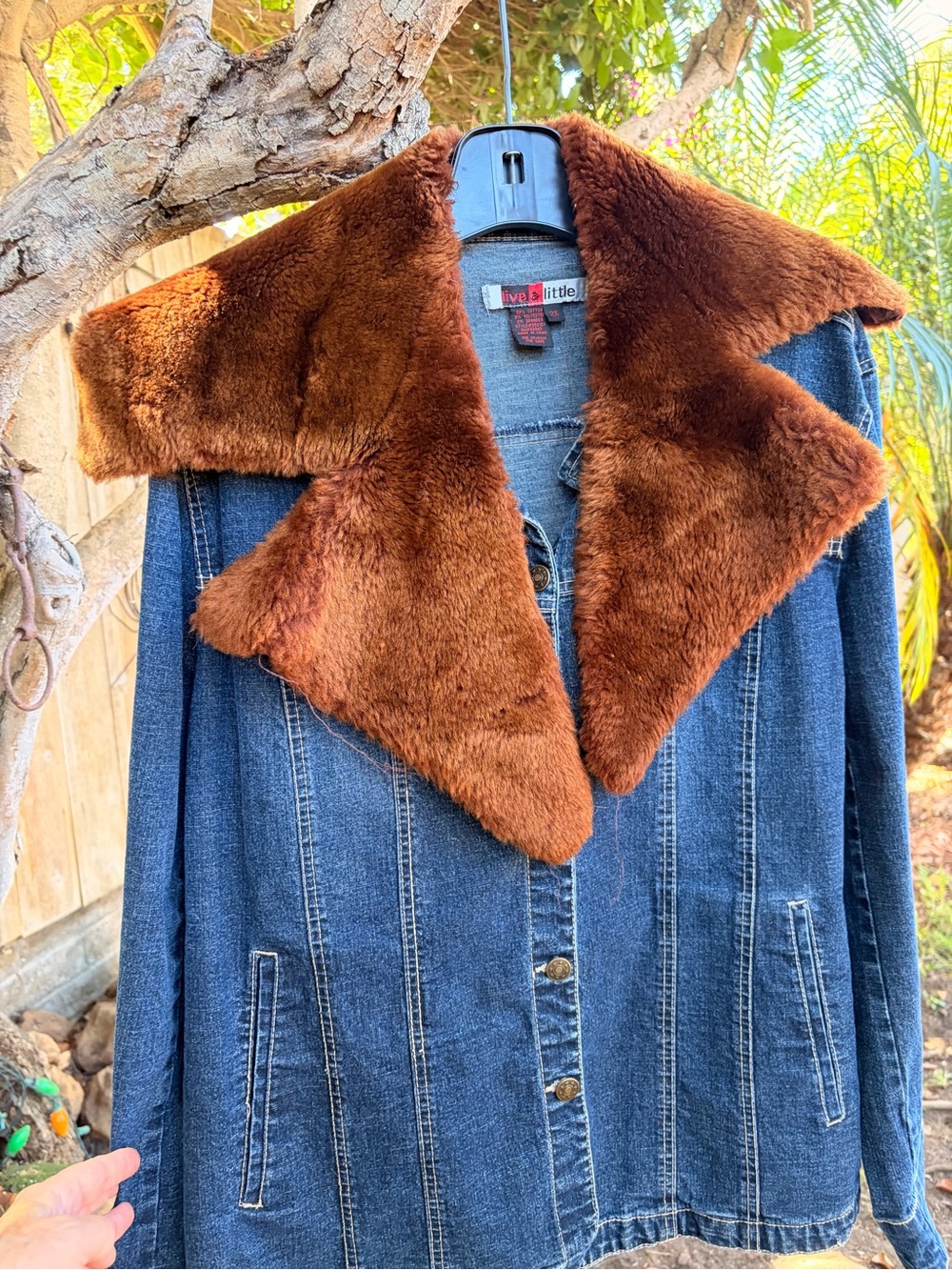 Shearling Fur Notched Collar For A Coat Western Boho Unisex